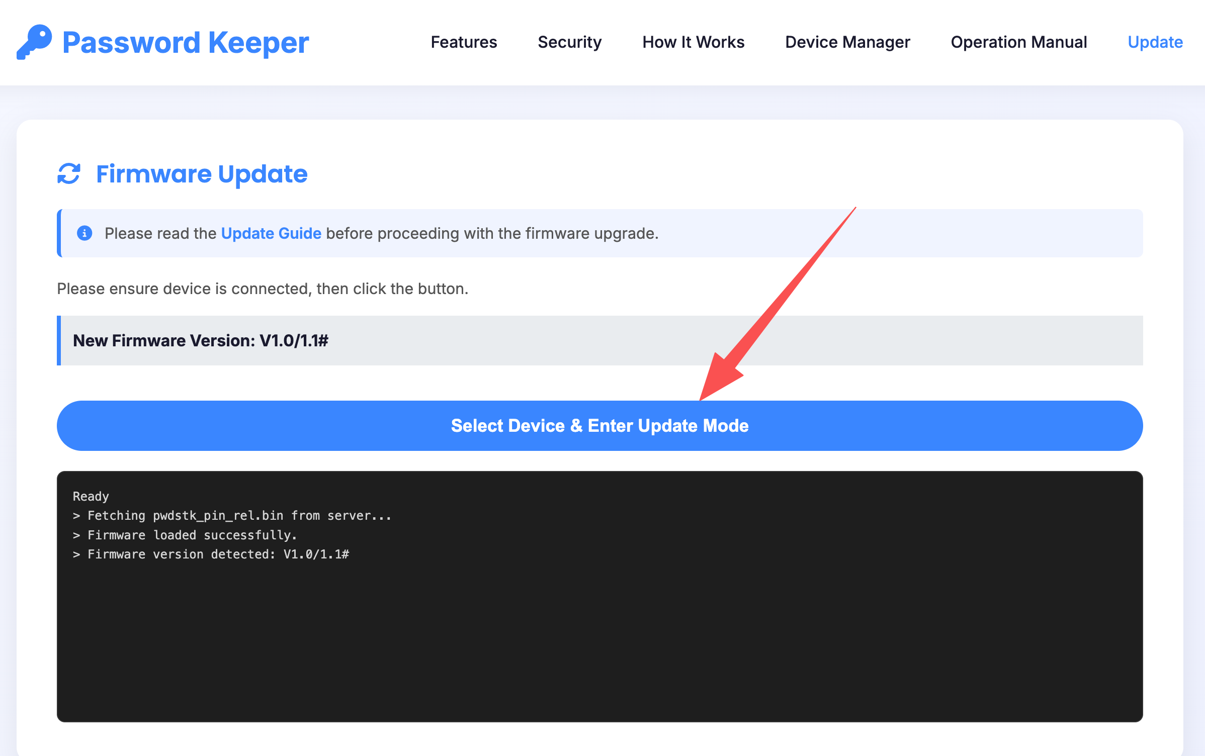 Chrome browser with update page